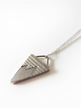 TRIANGLE FRAME CONCRETE NECKLACE - ROOT DESIGN